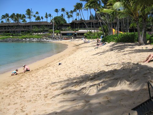 Beach at Mauian condo west side of Maui