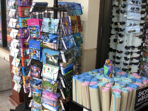 Postcards on Maui at ABC store