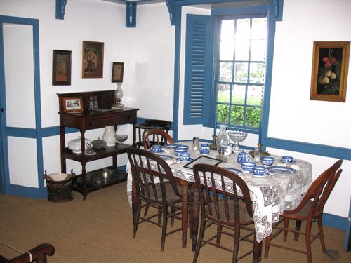 Dining room of Baldwin House museum