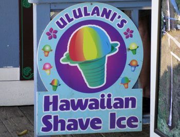 Ululani's Hawaiian Shave Ice Lahaina Maui sign