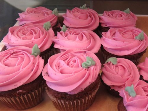 Maui Sugar Shop Bakery Pink Velvet Cupcakes