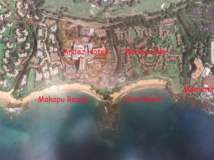 Makapu Beach map aerial view