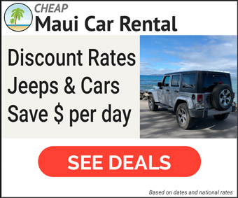 Jeep promo on Maui oceanfront