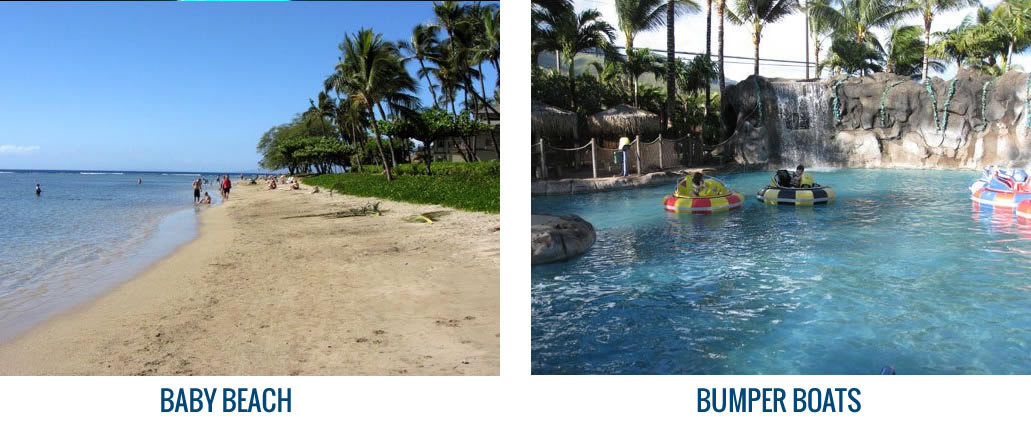 Baby Beach and Bumper Boats