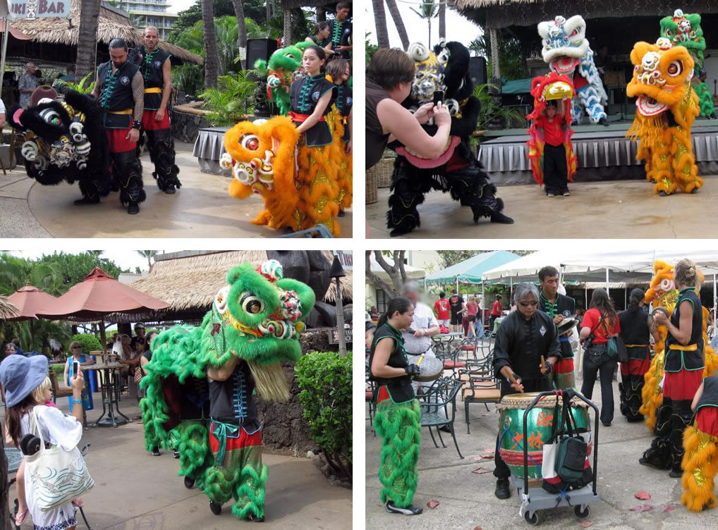Lion Dance For Chinese New Year On Maui