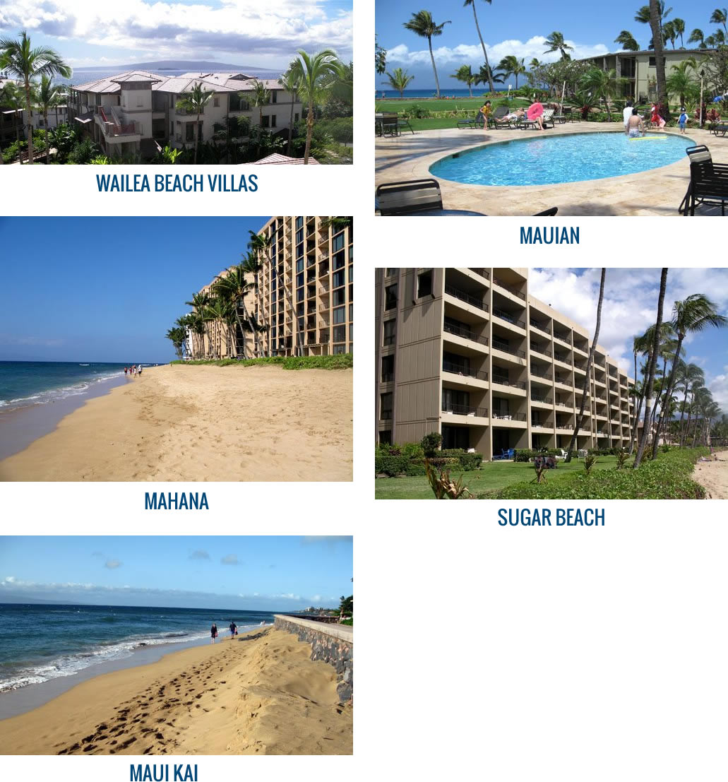 Maui oceanfront vacation rental condos