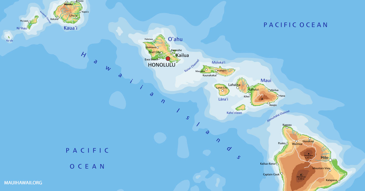 Interactive Hawaii Map Map of the Hawaiian Islands