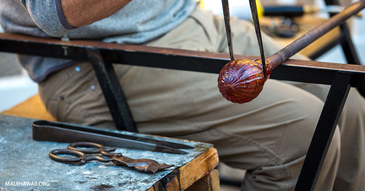 Makai Glass Maui Glassblowing And Glass Gallery In Haliimaile