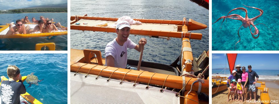 Hawaiian outrigger Sailing