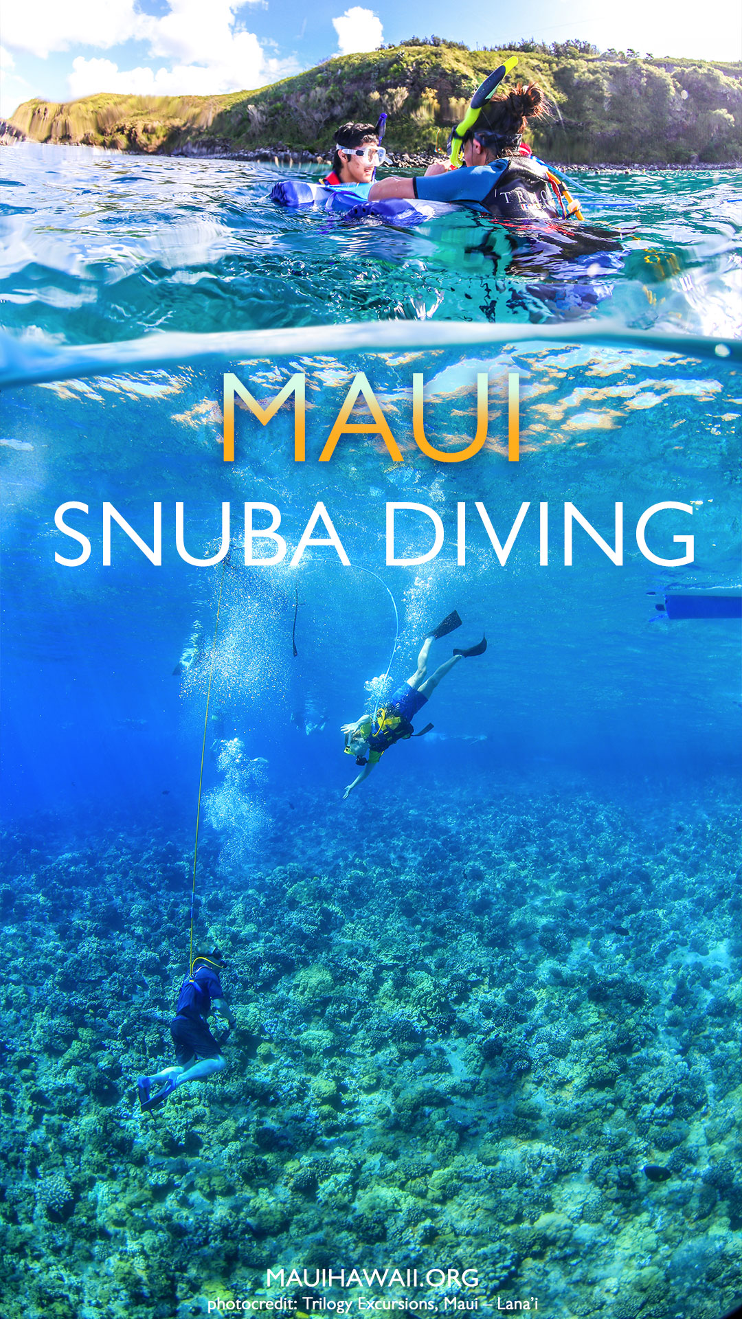 Maui snuba diving
