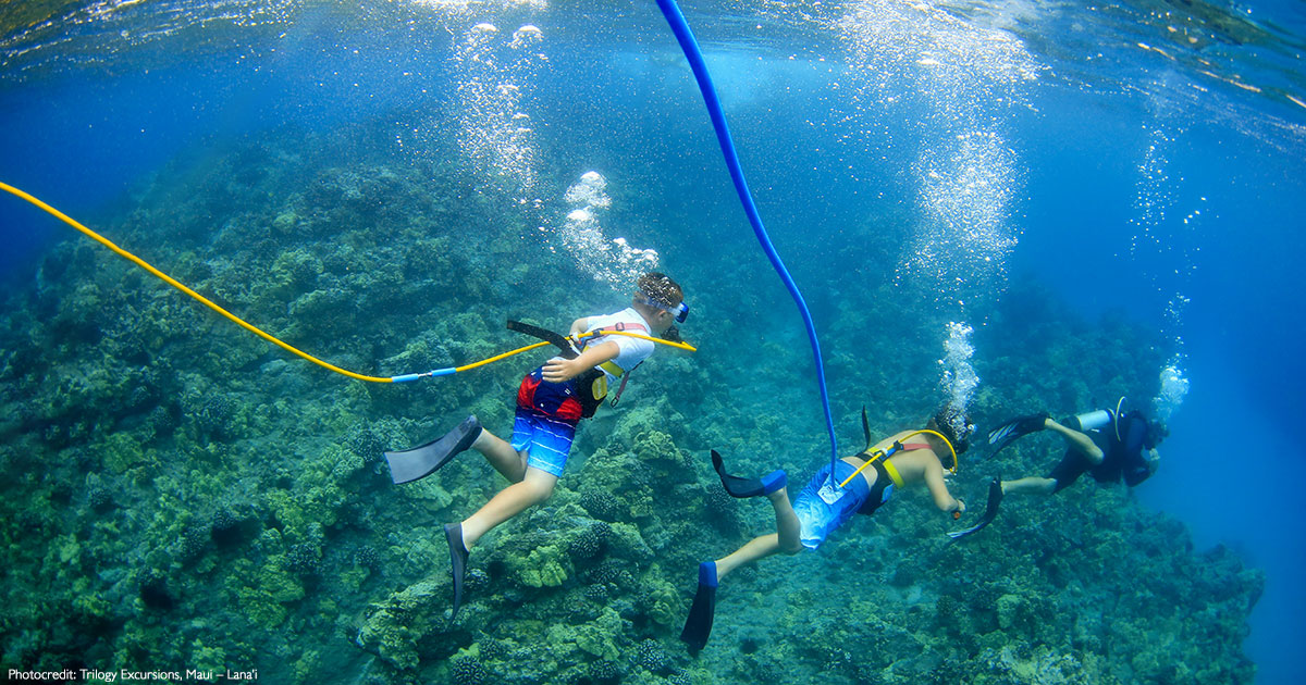 Snuba Diving in Maui Where snorkeling and scuba diving meet!