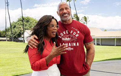Oprah and The Rock Start Maui Fund