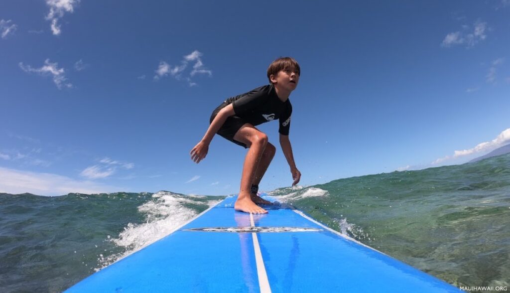 surfing in Maui
